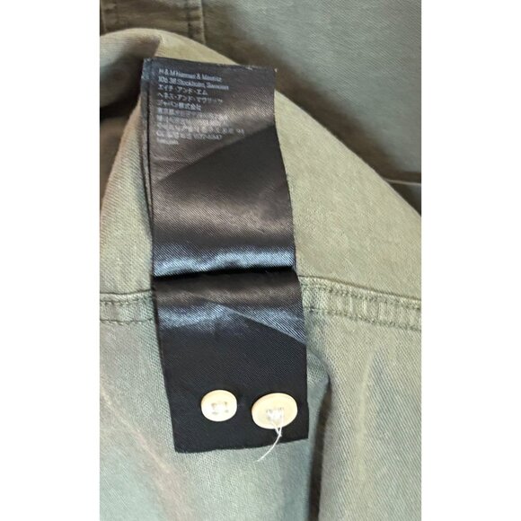H&M L.O.G.G. Mens Olive Green Button-Up Shirt Regular Fit 100% Cotton Size Mediu - Picture 7 of 7
